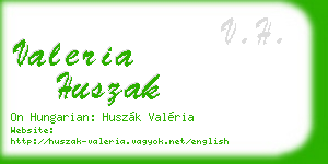 valeria huszak business card